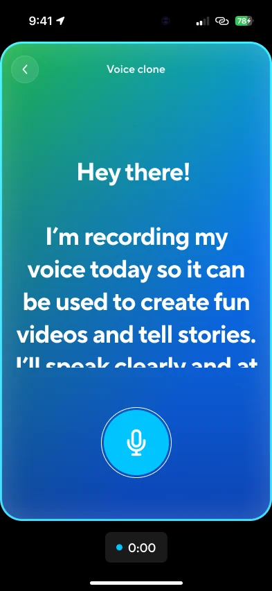 A three-two-one countdown before recording
